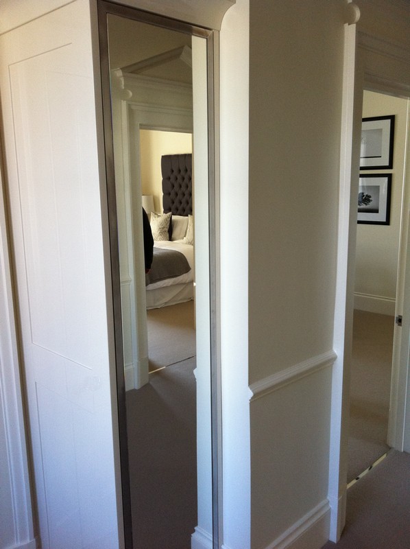 Full-length wardrobe mirror fitted in Whitechapel home